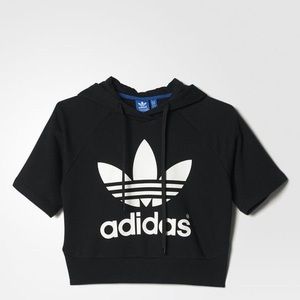 Women’s crop short sleeve hoodie